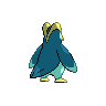 Prinplup shiny back-facing sprite from Pokémon Black