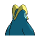 Prinplup shiny back-facing sprite from Pokémon Diamond