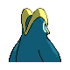 Prinplup shiny back-facing sprite from Pokémon Platinum