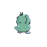Psyduck shiny back-facing sprite from Pokémon Black