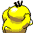 Psyduck back-facing sprite from Pokémon Crystal