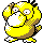 Psyduck front-facing sprite from Pokémon Crystal