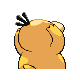 Psyduck back-facing sprite from Pokémon Diamond