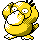 Psyduck front-facing sprite from Pokémon Gold