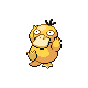 Psyduck front-facing sprite from Pokémon HeartGold