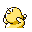 Psyduck back-facing sprite from Pokémon Blue