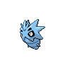 Pupitar front-facing sprite from Pokémon Black