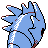 Pupitar back-facing sprite from Pokémon Crystal