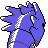 Pupitar back-facing sprite from Pokémon Silver