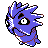 Pupitar front-facing sprite from Pokémon Silver