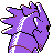 Pupitar shiny back-facing sprite from Pokémon Silver
