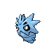 Pupitar front-facing sprite from Pokémon HeartGold