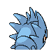 Pupitar back-facing sprite from Pokémon Platinum