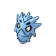 Pupitar front-facing sprite from Pokémon Platinum