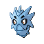 Pupitar front-facing sprite from Pokémon Ruby