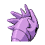 Pupitar shiny back-facing sprite from Pokémon Ruby