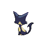 Purrloin shiny back-facing sprite from Pokémon White