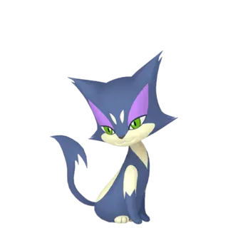 Purrloin shiny front-facing sprite from Legends Za