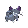 Purugly back-facing sprite from Pokémon Black