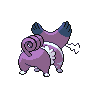 Purugly shiny back-facing sprite from Pokémon Black