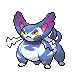 Purugly front-facing sprite from Pokémon Pearl
