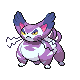 Purugly shiny front-facing sprite from Pokémon Pearl