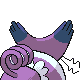Purugly shiny back-facing sprite from Pokémon SoulSilver