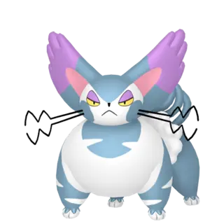 Purugly front-facing sprite from Pokémon Shining Pearl