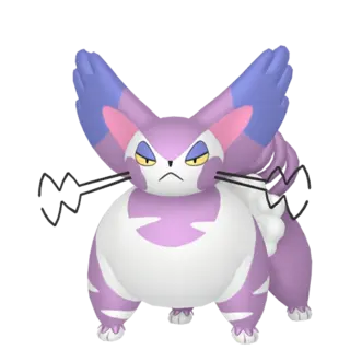 Purugly shiny front-facing sprite from Pokémon Shining Pearl
