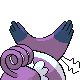 Purugly shiny back-facing sprite from Pokémon Platinum