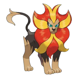 Pyroar official artwork