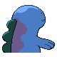 Quagsire back-facing sprite from Pokémon Platinum