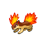 Quilava shiny front-facing sprite from Pokémon White 2