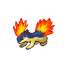 Quilava front-facing sprite from Pokémon Black