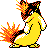 Quilava front-facing sprite from Pokémon Crystal