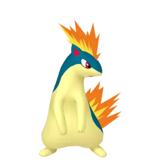 Quilava front-facing sprite from Pokémon Shining Pearl