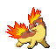 Quilava shiny front-facing sprite from Pokémon Ruby