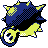Qwilfish back-facing sprite from Pokémon Crystal