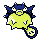 Qwilfish front-facing sprite from Pokémon Crystal