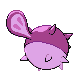 Qwilfish shiny back-facing sprite from Pokémon Pearl