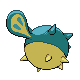 Qwilfish back-facing sprite from Pokémon HeartGold