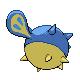 Qwilfish back-facing sprite from Pokémon Platinum