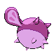Qwilfish shiny back-facing sprite from Pokémon Platinum