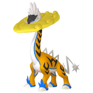 Raging Bolt shiny front-facing sprite from Pokémon Scarlet/Violet: The Indigo Disk