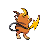 Raichu back-facing sprite from Pokémon White