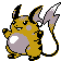 Raichu shiny front-facing sprite from Pokémon Crystal