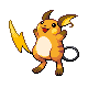 Raichu front-facing sprite from Pokémon Diamond