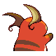 Raichu shiny back-facing sprite from Pokémon Diamond