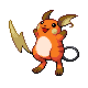 Raichu shiny front-facing sprite from Pokémon Diamond