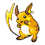 Raichu front-facing sprite from Pokémon Emerald